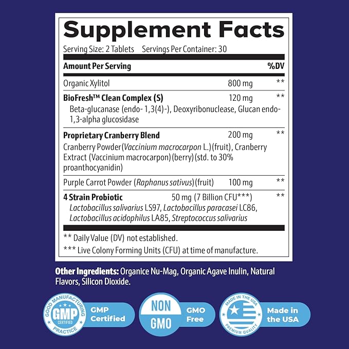 Oral Probiotic Tablets